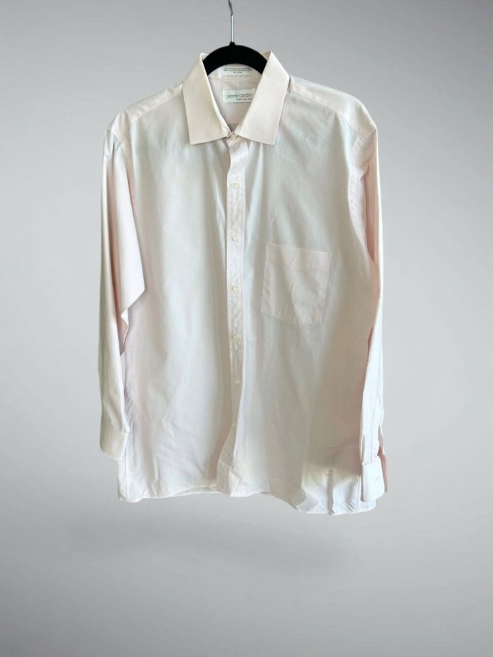 Pierre Cardin Men's Dress Shirt Light Pink Vintage Size 16.5 32/33